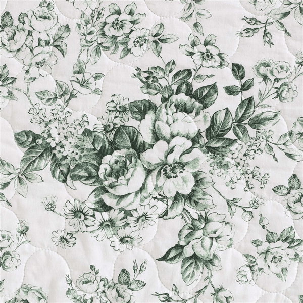 Laura Ashley Toile Delight Reversible Qulit Set