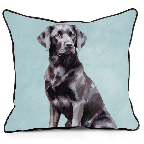 Black Lab Decorative Pillow - 18x18 - image 