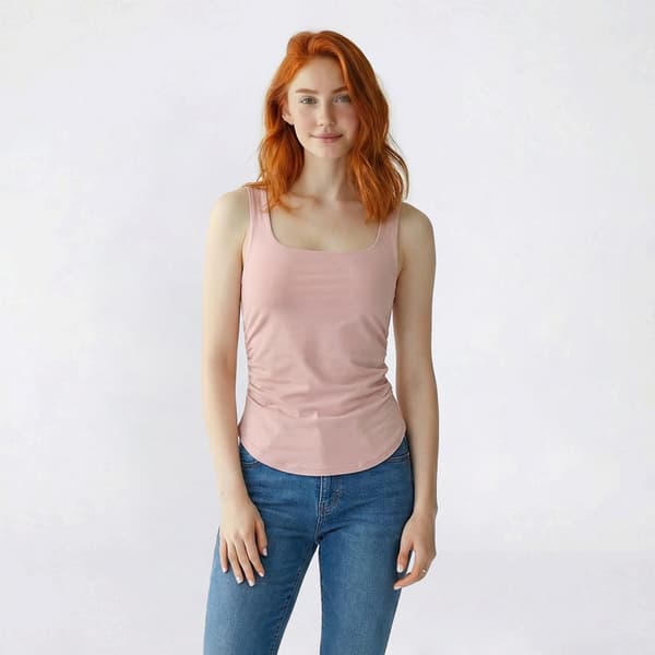 Juniors Love Tree Square Neck Tank Top