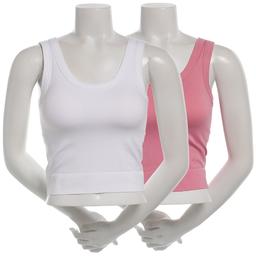 Juniors Eye Candy 2pk. Seamless Jersey Padded Tank Top