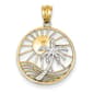 Gold Classics(tm) 14kt. Sun & Palm Tree Pendant - image 1