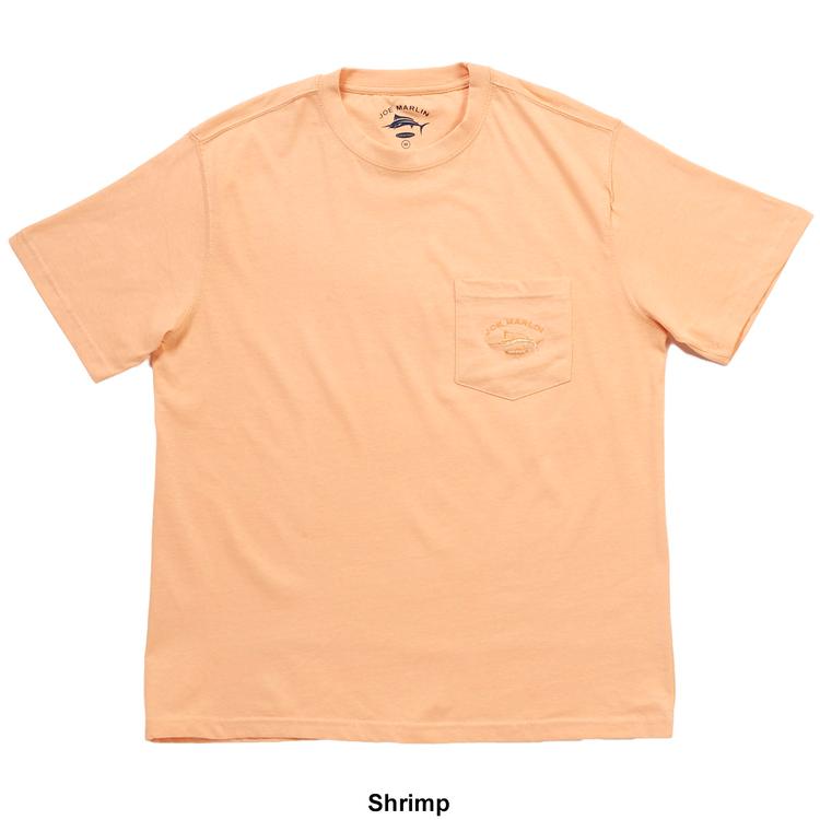 Mens Joe Marlin Embroidered Pocket Tee