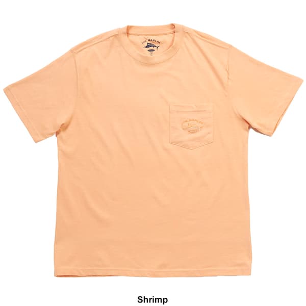 Mens Joe Marlin Embroidered Pocket Tee