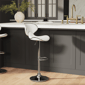 Linon Home Decor Beldon White Faux Leather Adjustable Barstool - image 11