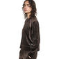 Womens DKNY Sport Long Sleeve Leopard Velour Sweatshirt - image 3