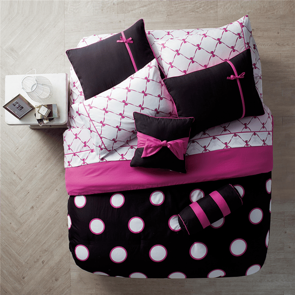 VCNY Home Sophie Polka Dot Bed-in-a-Bag Comforter Set