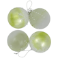 Northlight 4ct. Snowflakes Shiny Glass Ball Christmas Ornaments - image 3