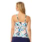 Womens Leilani Biscayne Bay Coastal Leaf Tankini Swim Top - image 2