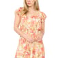 Petite MSK Cap Flutter Sleeve Smock Waist Floral Midi Dress - image 4