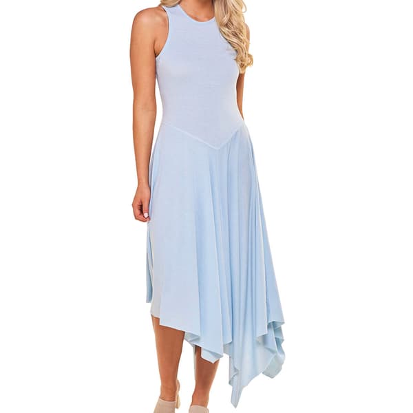 Juniors No Comment Tank Asymmetrical Waist Hanky Hem Midi Dress