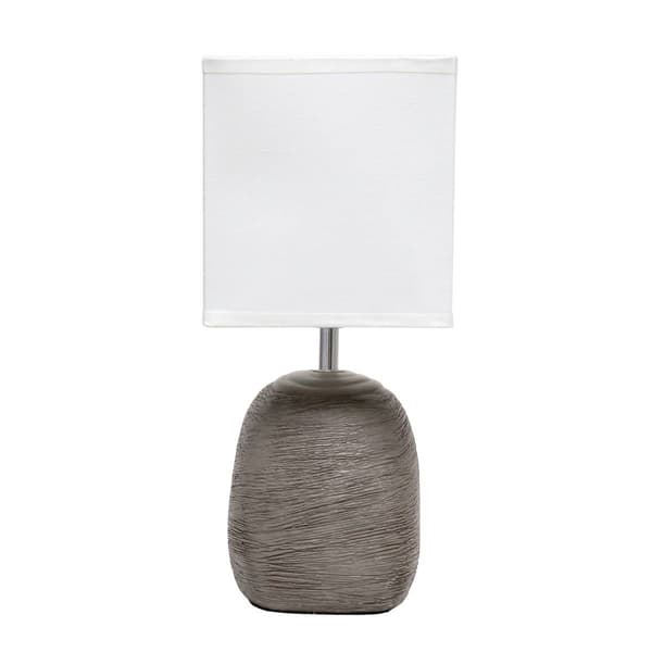 Simple Designs Bedrock Ceramic Table Lamp