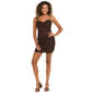 Juniors Jump Glitter Ruched Slip Dress - image 2