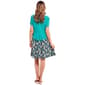Petite Perceptions Short Sleeve Tie Jacket with Print Dress - image 2