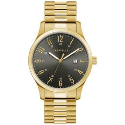 Mens Caravelle by Bulova Goldtone Expansion Watch - 44B126