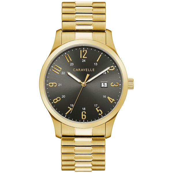 Mens Caravelle by Bulova Goldtone Expansion Watch - 44B126 - image 