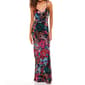 Juniors Crystal Doll Flower Pattern Sequin Slim Dress - image 3