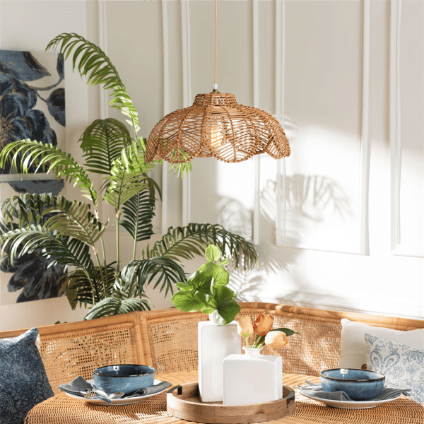 bali & pari Neorah Natural Rattan Pendant Lampshade