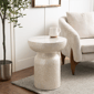 9th & Pike® Modern Cream Capiz Shell Accent Table - image 2