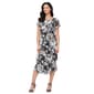 Womens SLNY Sleeveless Floral Tier Midi Dress - image 1