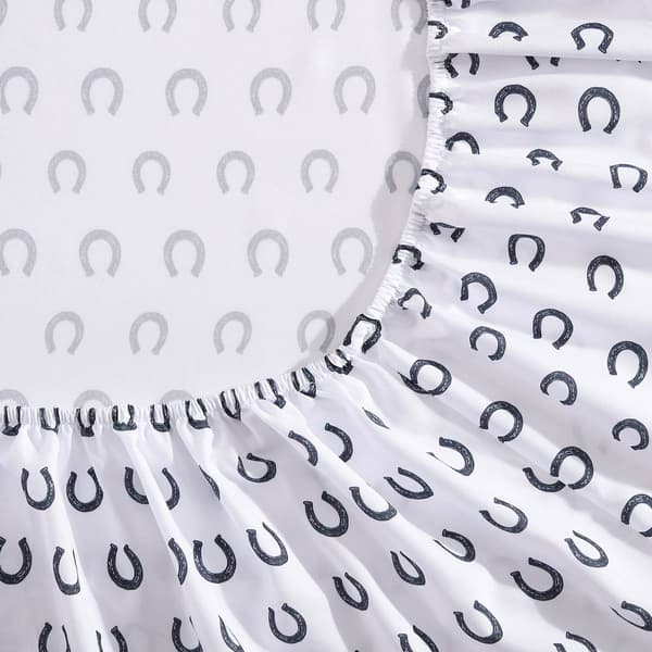 Wrangler Horseshoe Dots Microfiber Sheet Set