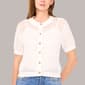 Womens Cece Short Sleeve Crochet Textured Cardigan - image 1