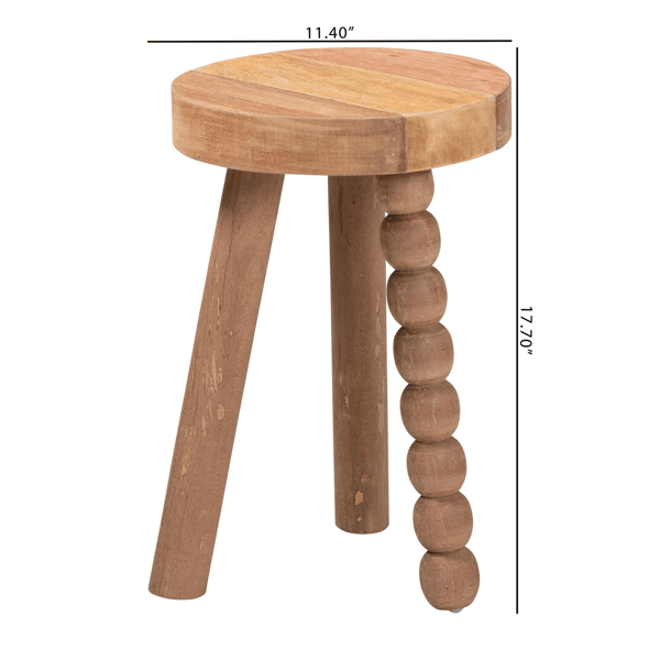 bali & pari Sihu Acacia Wood Multipurpose Accent Stool