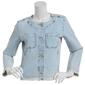 Womens Nautica Jeans Frayed Hem Denim Jacket - image 1
