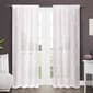 Geneva Embroidered Faux Linen Pole Top Curtain Panel - image 2