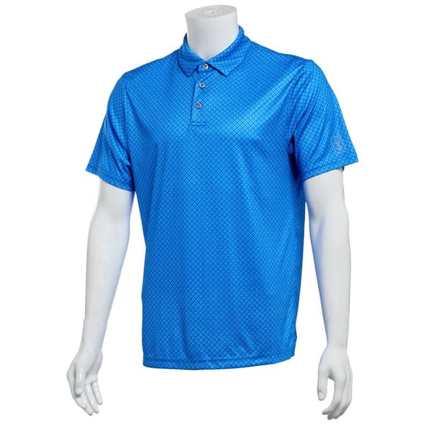 Mens PGA Tour(R) Essential Geometric Short Sleeve Polo - image 