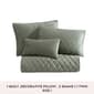 Laura Ashley Solid Diamond Stitch Velvet-Textured Quilt Set - image 3