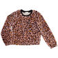 Girls (7-16) Speechless(R) Long Sleeve Leopard Faux Fur Crew Top - image 1