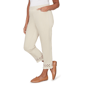 Petite Alfred Dunner Detail Driven Geometric Cut Out Casual Pants - image 3