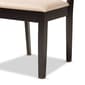 Baxton Studio Nicolette Sand/Dark Brown 5pc. Dining Set - image 6