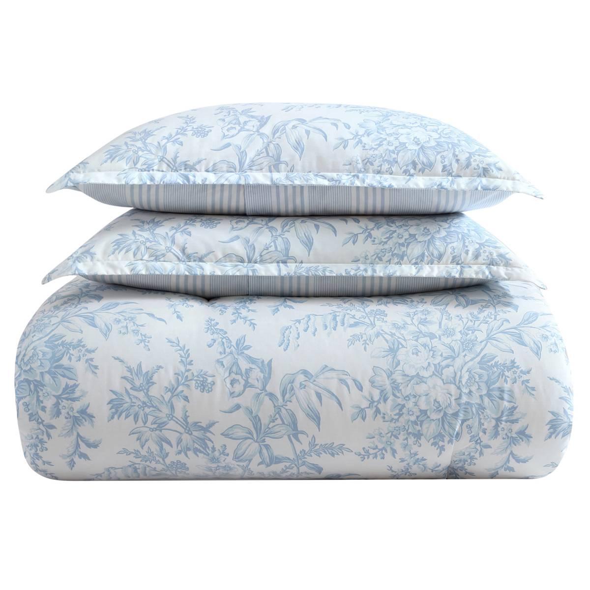 Laura Ashley Bedford Cotton Reversible Comforter Set
