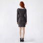 Juniors Madden Girl Long Sleeve Metallic Knit Rhinestone Dress - image 2
