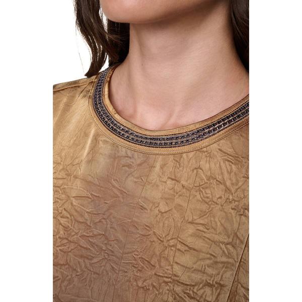 Womens DKNY Cap Sleeve Blouse with Chain Detail
