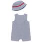 Baby Boy &#40;3-12M&#41; Little Me&#174; Striped Crab Sunsuit & Hat - image 2