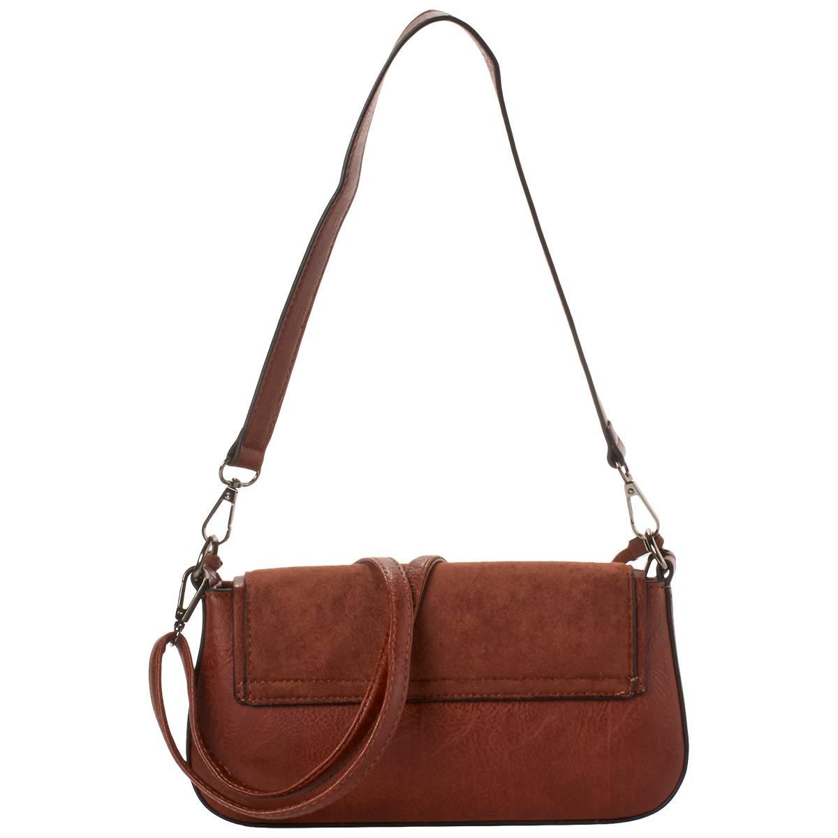 Sam & Hadley Embroidered Suede Flap Crossbody