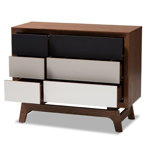 Baxton Studio Svante 6 Drawer Chest