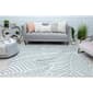 Mason Brooks Azalea Geometric Leaves Contemporary Area Rug - image 3