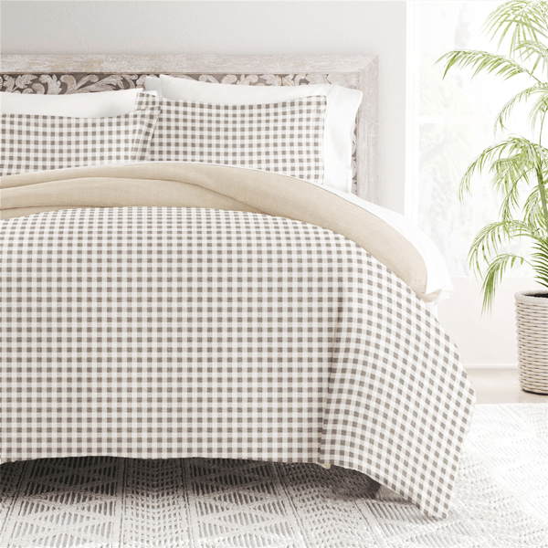 Soft Essentials Ultra Soft Gingham Reversible Duvet Cover Set