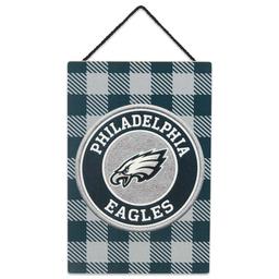 Open Road Eagles Plaid Hanging Wood