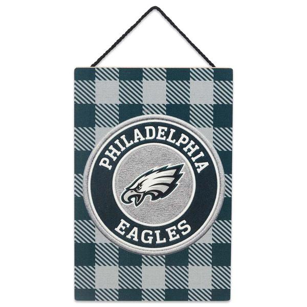 Open Road Eagles Plaid Hanging Wood