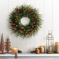Puleo International Pre-Lit Christmas Wreath with Pinecones - image 2