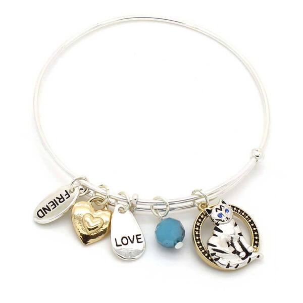 Symbology Forever Friend & Love Bangle Bracelet - image 