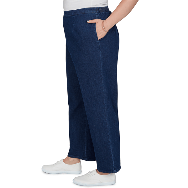 Plus Size Alfred Dunner Tuscany Pull On Jeans - Short Length