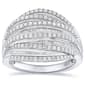 Diamond Classics(tm) 1ctw. Round & Baguette Diamond Fashion Ring - image 1
