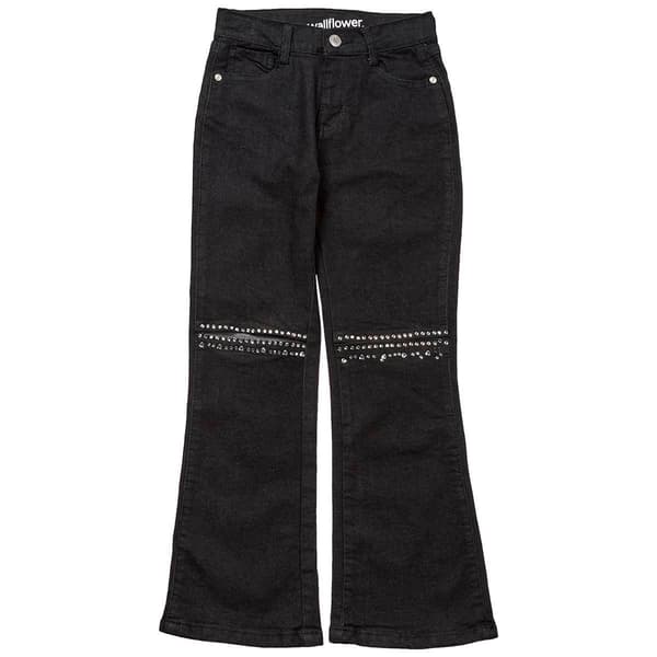 Girls &#40;7-16&#41; Wallflower&#174; Girl Hailey Flare Rhinestone Knee Jeans
