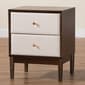 Baxton Studio Nikolai Mid-Century Wood 2-Drawer Nightstand - image 8