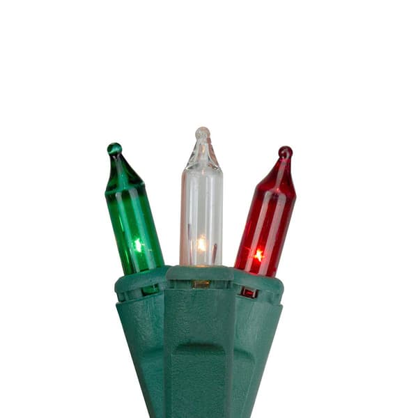 Hofert 140ct. Red/Green Everglow Chasing Mini Christmas Lights - image 